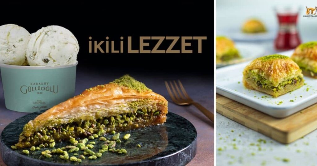 Török baklava Isztambulban